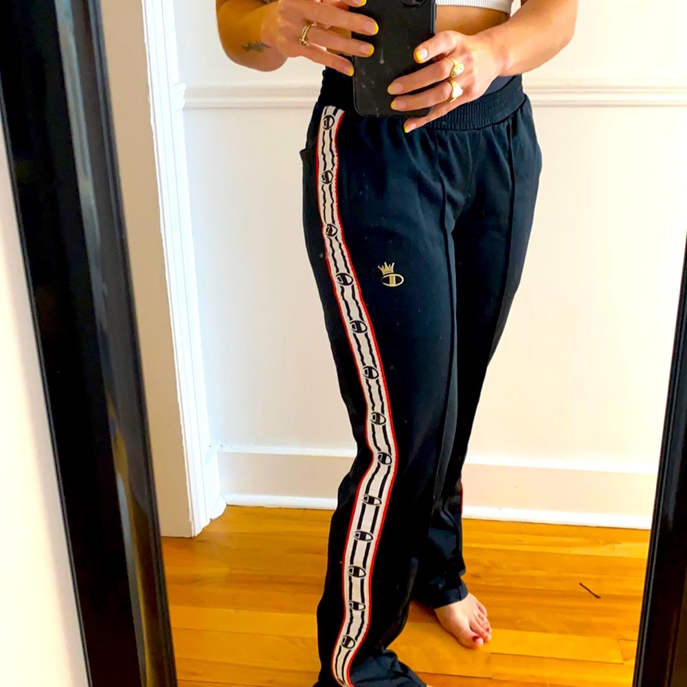 Navy champion track pants